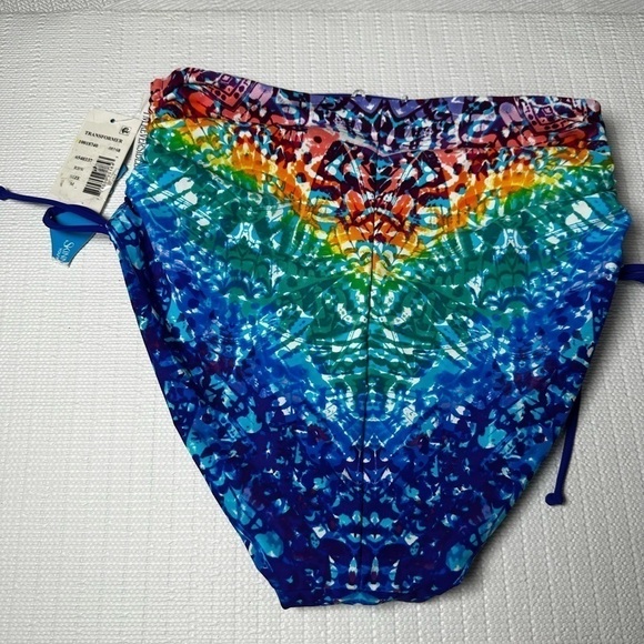 Skinnydip Skinny Dippers Rainbow Alice Transformer Reversible Swim Bottom M NEW - Picture 13 of 16